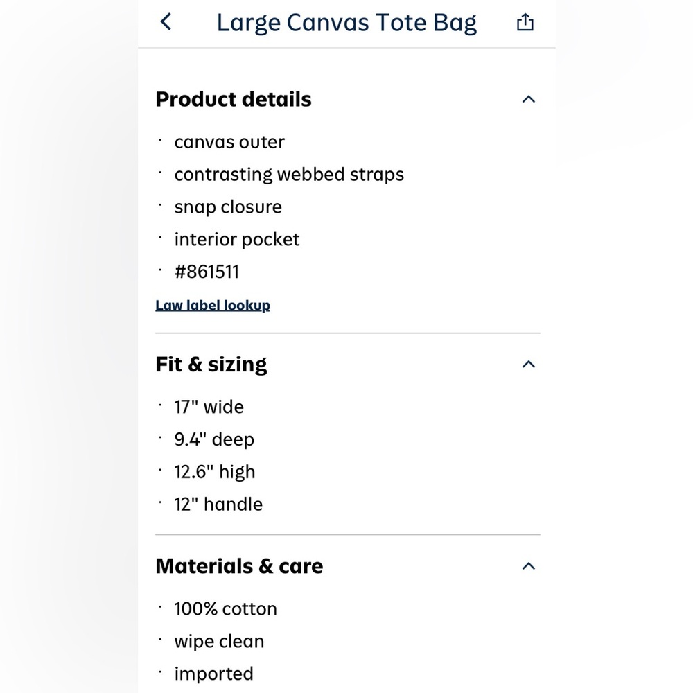 Old Navy Large and Small Canvas Totes - Picture 9 of 9